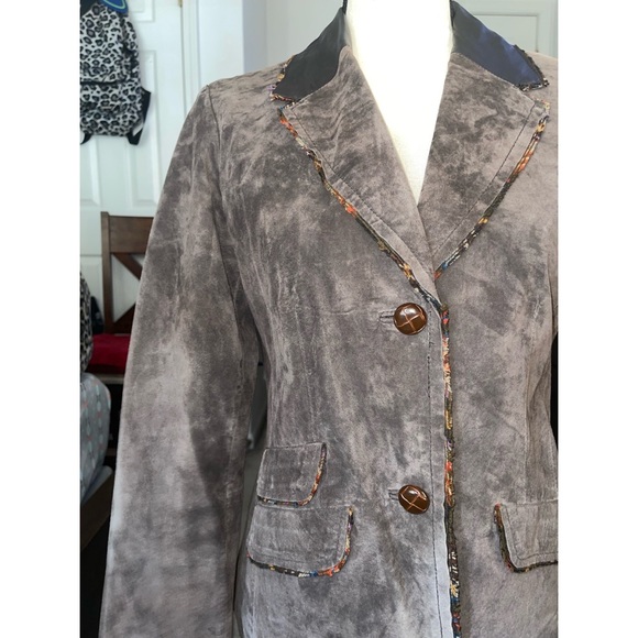 Women’s Brown Beautiful Tréo Jolie Suade Long Sleeve Jacket 🤎 - Picture 11 of 17